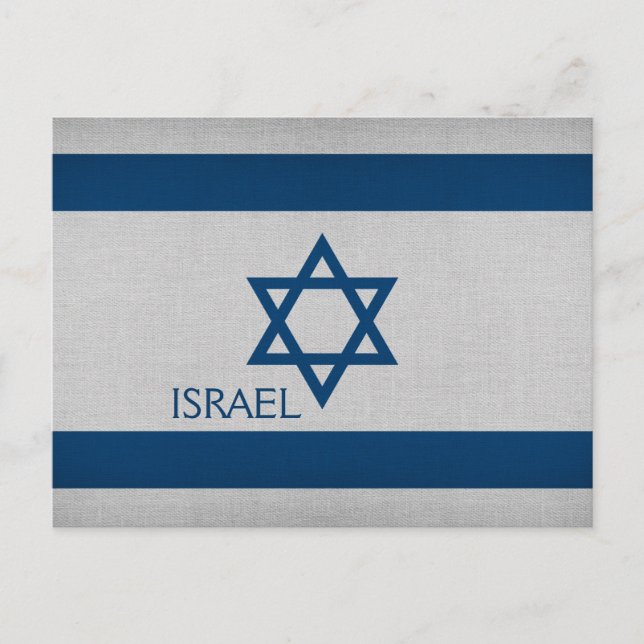 Israel-Flagge Postkarte (Vorderseite)