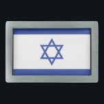Israel-Flagge Rechteckige Gürtelschnalle<br><div class="desc">Gürtelschnalle</div>