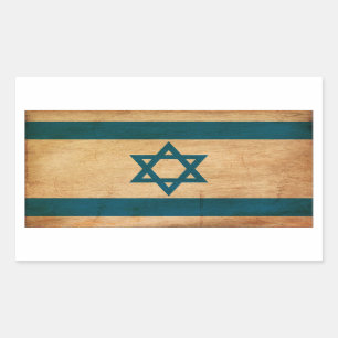 Israel-Flagge Rechteckiger Aufkleber