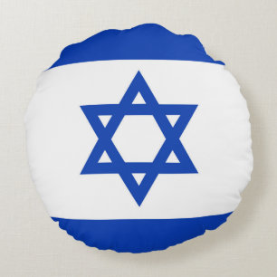 Israel-Flagge Rundes Kissen