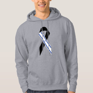 Israel Flagge schwarzes Band Hoodie