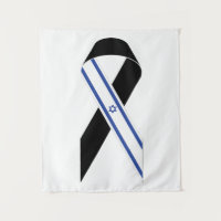 Israel Flagge schwarzes Band