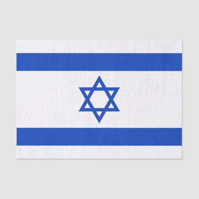 Israel-Flagge Seidenpapier (Vorderseite)