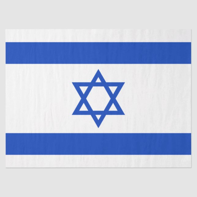 Israel-Flagge Seidenpapier (Vorderseite)
