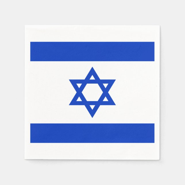 Israel-Flagge Serviette (Vorderseite)