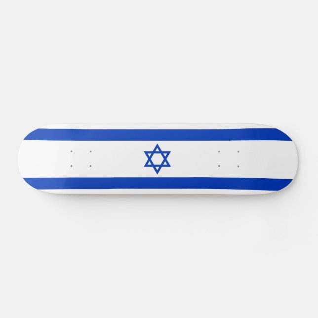Israel-Flagge Skateboard (Horizontal)
