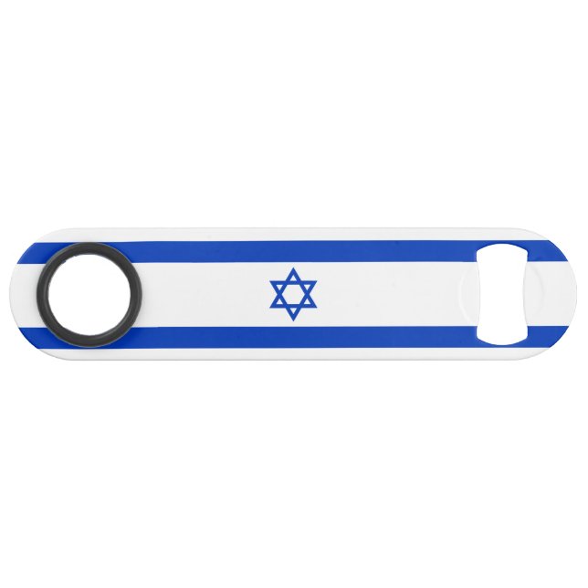 Israel-Flagge Speed Flaschenöffner (Vorderseite (Horizontal))