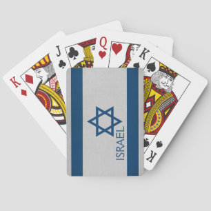Israel-Flagge Spielkarten