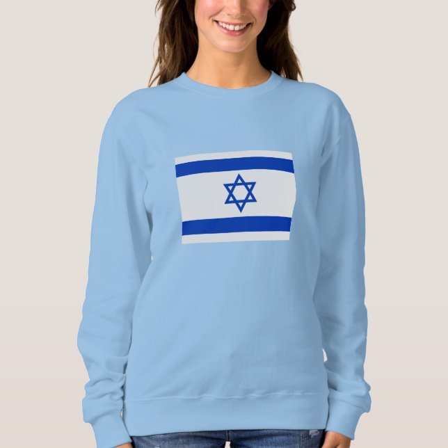 Israel-Flagge Sweatshirt (Vorderseite)