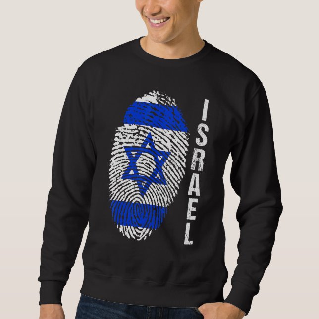 Israel-Flagge Sweatshirt (Vorderseite)