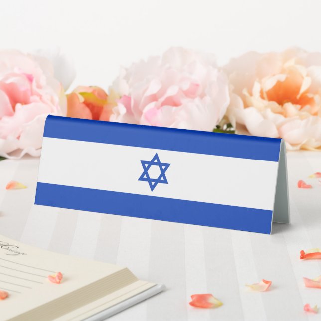 Israel-Flagge Tischaufsteller (In Situ (Hochzeit))