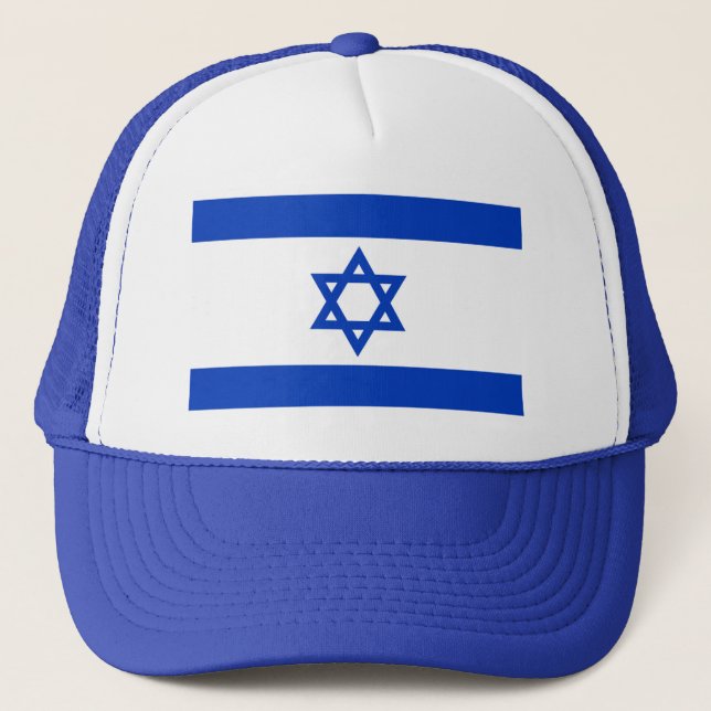 Israel-Flagge Truckerkappe (Vorderseite)