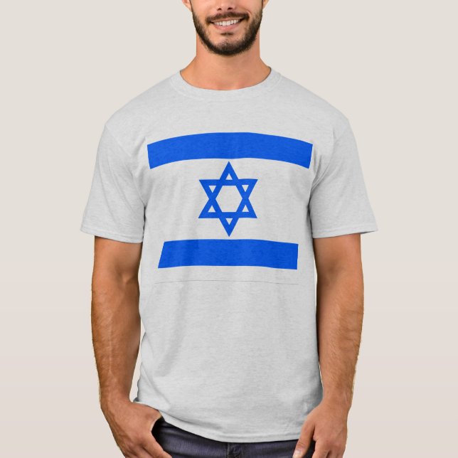 Israel-Flaggen-T - Shirt (Vorderseite)