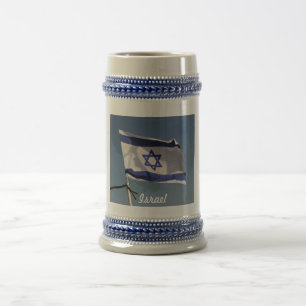 Israel-Flaggen-Tasse Bierglas