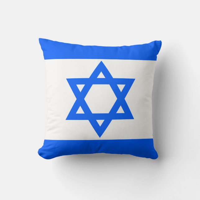 Israel-Flaggen-Wurfs-Kissen Kissen (Vorderseite)