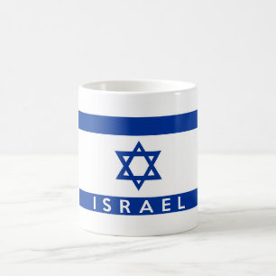 Israel-Flaggenland-Textname Kaffeetasse