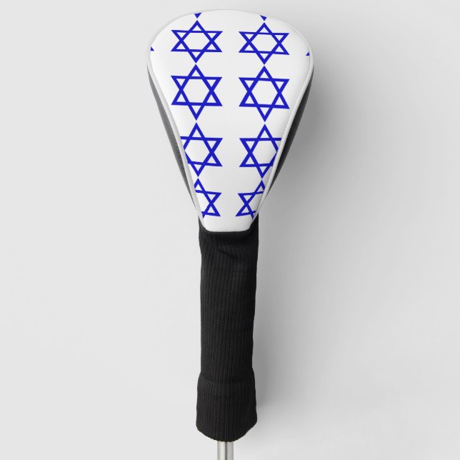 Israel-Flaggenmuster Golf Headcover (Vorderseite)