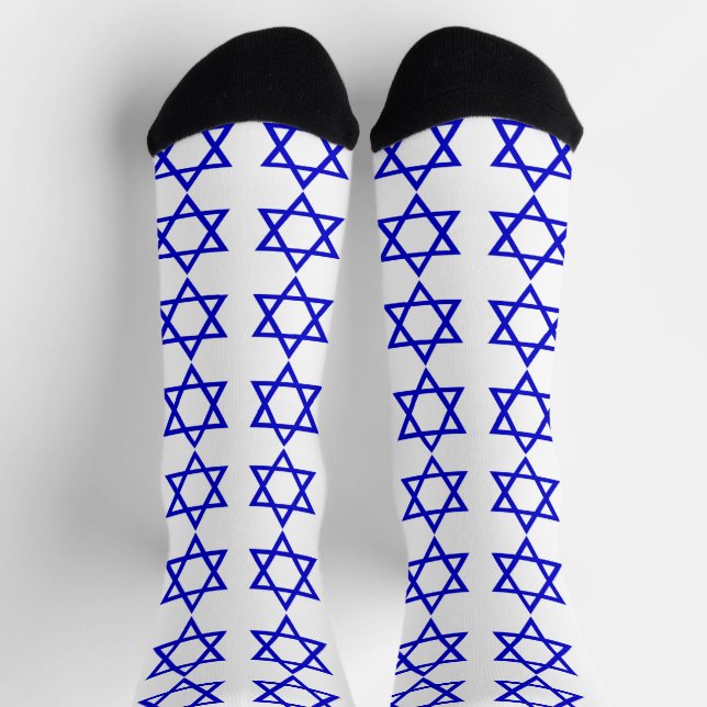 Israel-Flaggenmuster Socken (Oben)