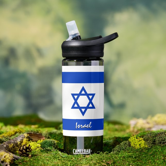Israel-Flasche, patriotische Israel-Flagge Trinkflasche (Außenbereich)