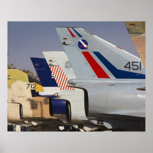 Israel-gebauter Kfir-Kampfjet Poster