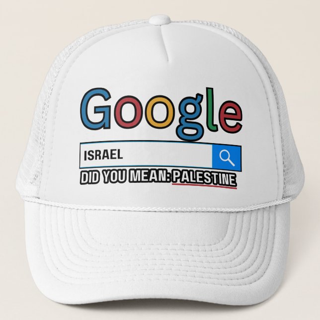 Israel hat Sie gemein Palästina-Forschung graghic  Truckerkappe (Vorderseite)