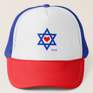 Israel Herz und Liebe Israel Flaggenreisen / Sport Truckerkappe