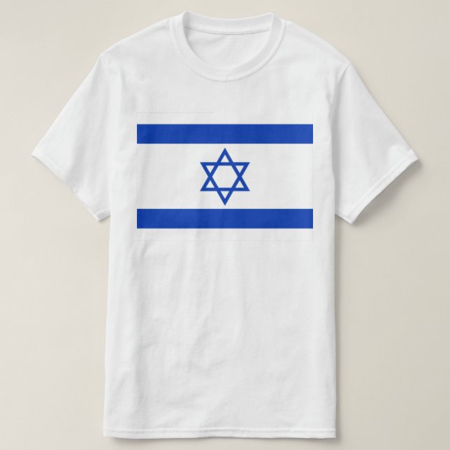 Israel, Israel, jüdische Flagge, Stern von David T-Shirt (Design vorne)