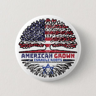 Israel Israel USA USA USA United Staaten Tree Button