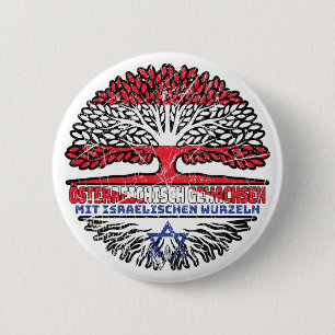 Israel Israelisch Österreichisch Österreich Baum Button