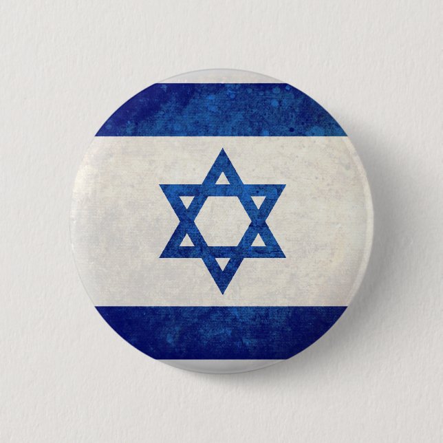 Israel; Israelische Flagge Button (Vorderseite)