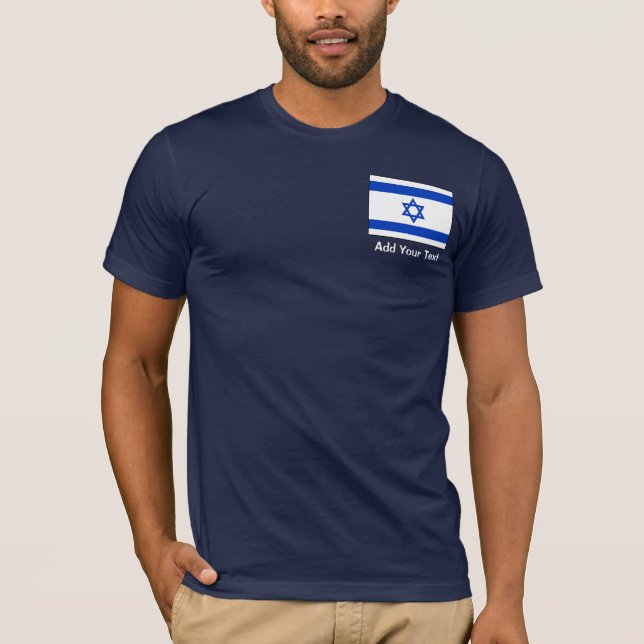 Israel - israelische Flagge T-Shirt (Vorderseite)