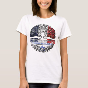 Israel Israelisches Französisch-Frankreich-Baumwur T-Shirt