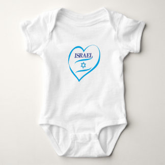 Israel Jahrestag Unabhängigkeitstag Blauer Tag Baby Strampler