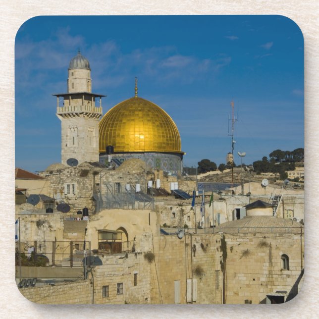 Israel, Jerusalem, Felsendom Getränkeuntersetzer (Vorderseite)