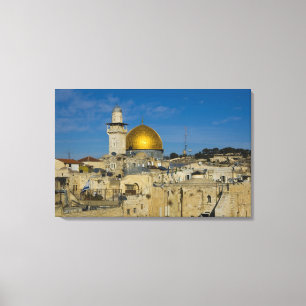 Israel, Jerusalem, Felsendom Leinwanddruck