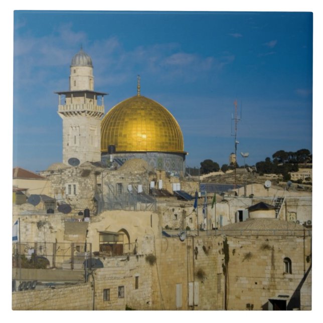 Israel, Jerusalem, Kuppel des Felsens Fliese (Vorderseite)
