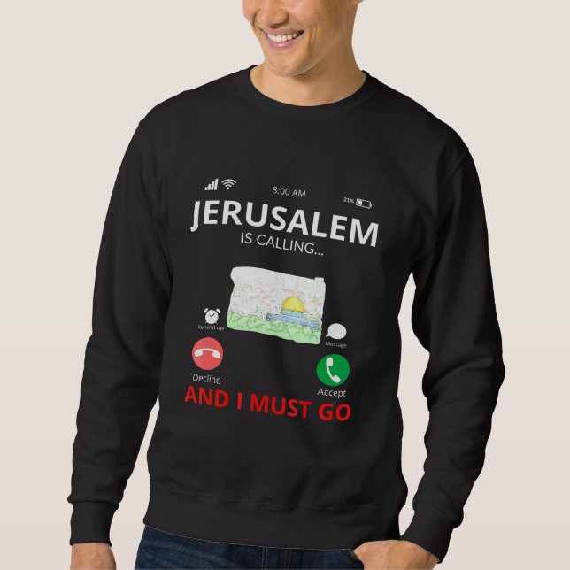 Israel Jerusalem Sweatshirt (Vorderseite)
