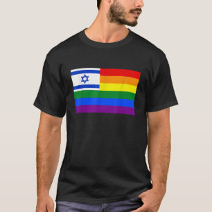 Israel Jüdisches LGBT T-Shirt Gay Lesbian-Stolperf