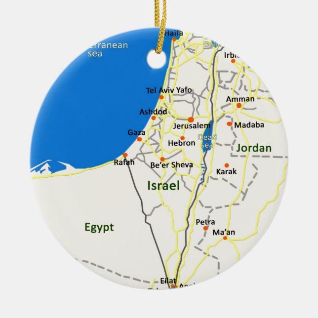 Israel map.JPG Keramikornament (Vorne)