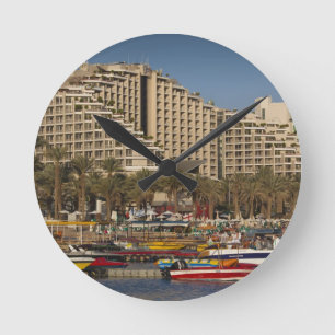 Israel, Negev, Eilat, Rotes Meer Runde Wanduhr