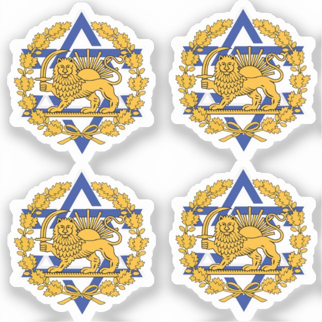 Israel Persian Lion Aufkleber (Vorderseite)