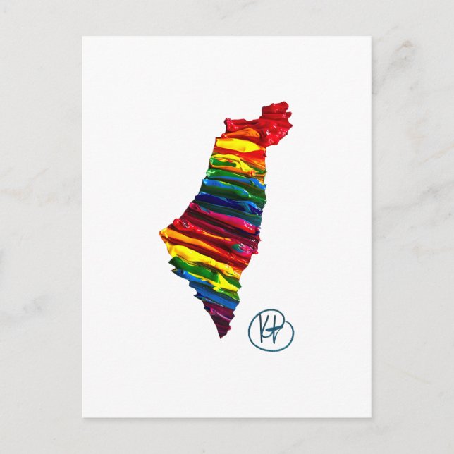 Israel Pride Studio Art Postkarte (Vorderseite)