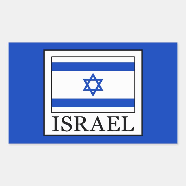 Israel Rechteckiger Aufkleber (Vorderseite)