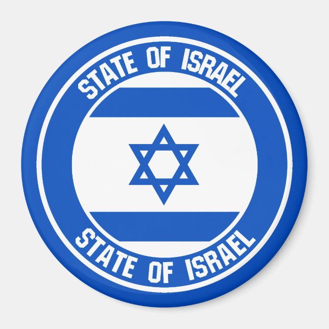 Israel-RundEmblem Magnet (Vorne)