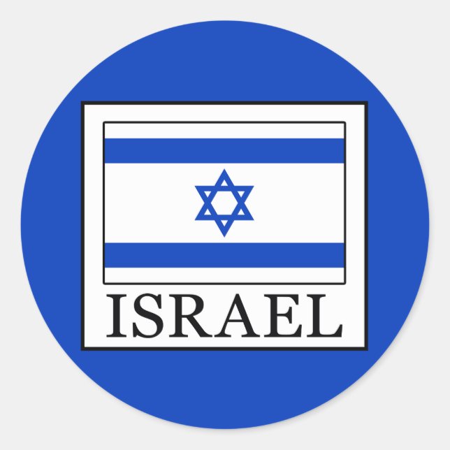 Israel Runder Aufkleber (Vorderseite)
