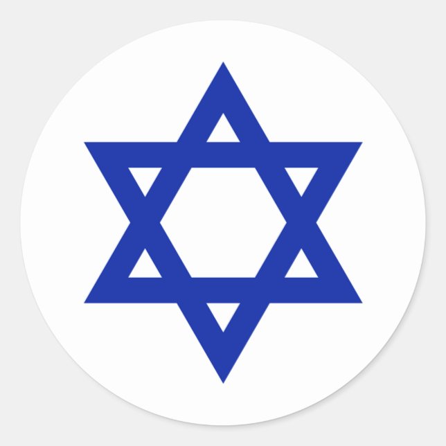 Israel Runder Aufkleber (Vorderseite)