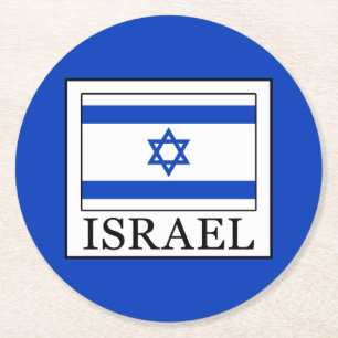 Israel Runder Pappuntersetzer