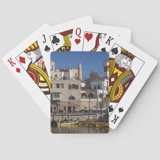 Israel, Tel Aviv, Jaffa, Jaffa Old Port Spielkarten (Rückseite)