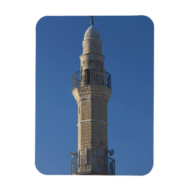 Israel, Tel Aviv, Jaffa, Minarett der Moschee Magnet (Vertikal)