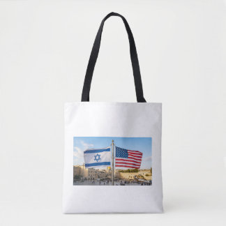 Israel USA Flaggen Jerusalem Klagemauer Tragetasch Tasche
